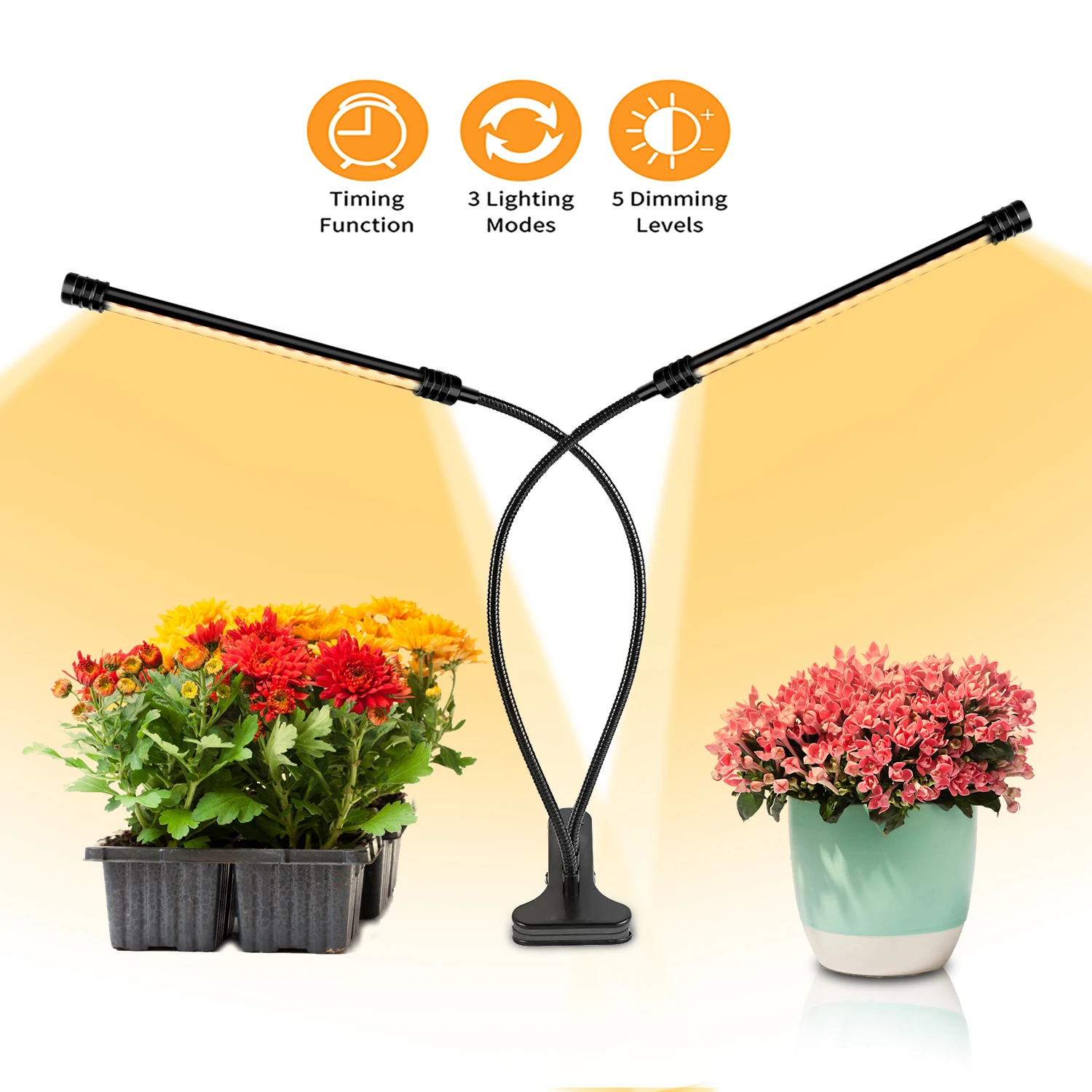 LED Phyto Lamp Full Spectrum DC 5V LED Full Spectrum Control Plants Seedlings Flower Indoor Grow Box Clip Lamp Greenhouse Tent