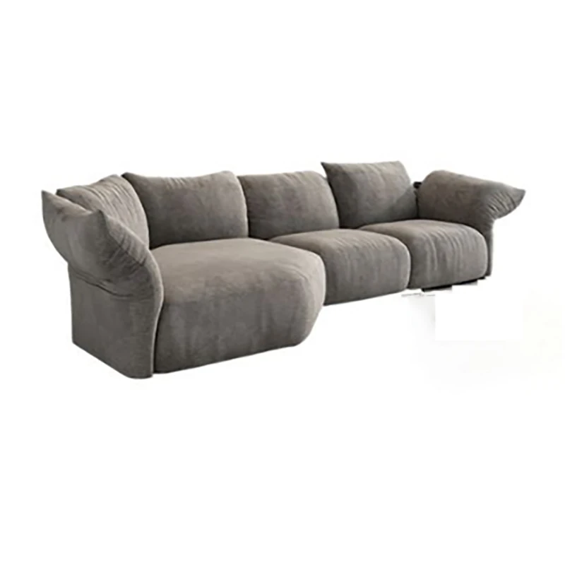 Exten sibil Stoff Wohnzimmer Sofas Luxus Design l Form nordischen faulen Sofa boden Mitte des Jahrhunderts Woon kamer Banken Bett möbel