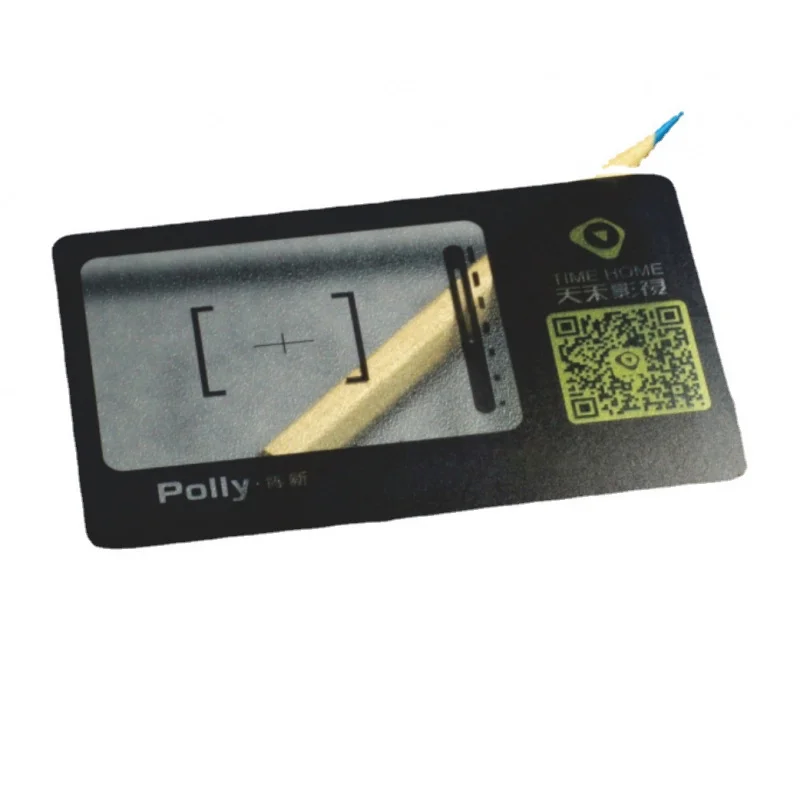 Customized Business Cards Custom Made High-end PVC Waterproof Irregular Shape Plastic Stamping Silver Brushed Pearl Matte S