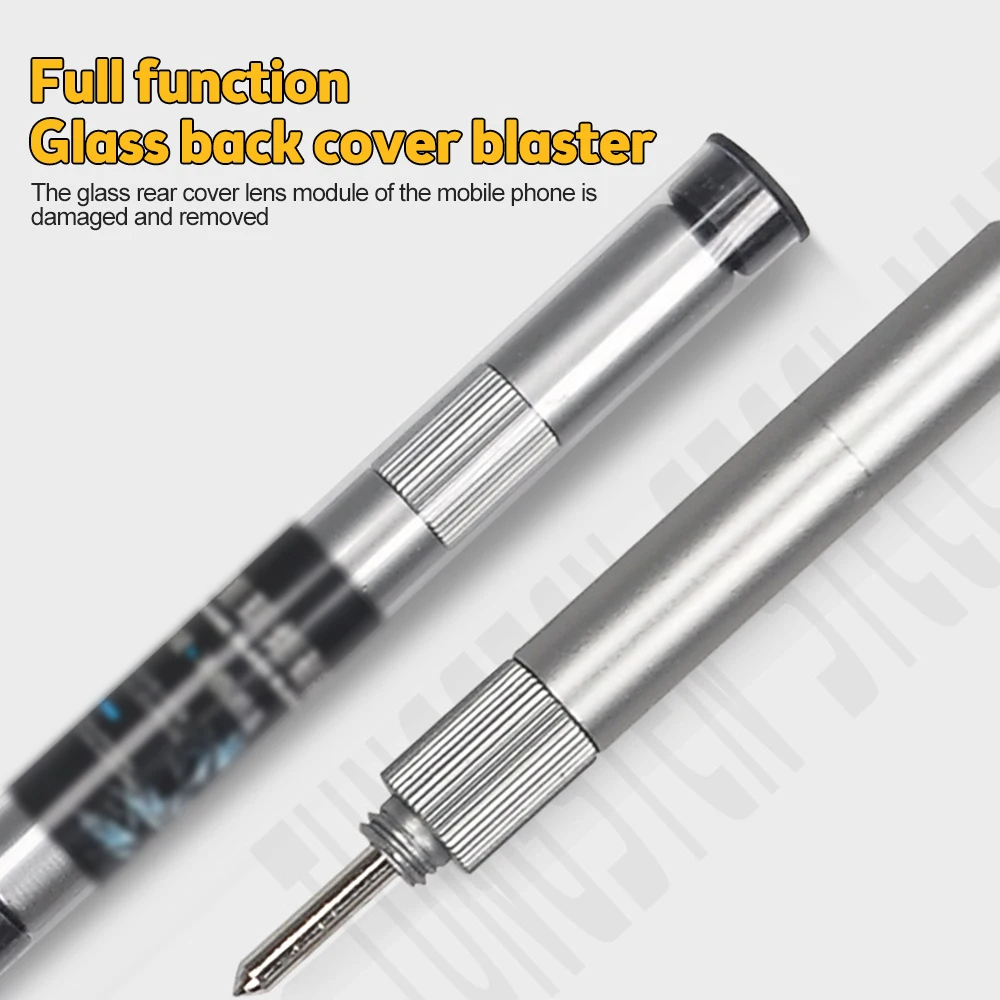 Mobile Phone Glass Back Cover Blasting Pen Crack Demolishing Pen Glass Frame Removal Repair Tool for Smartphone Rear Housing