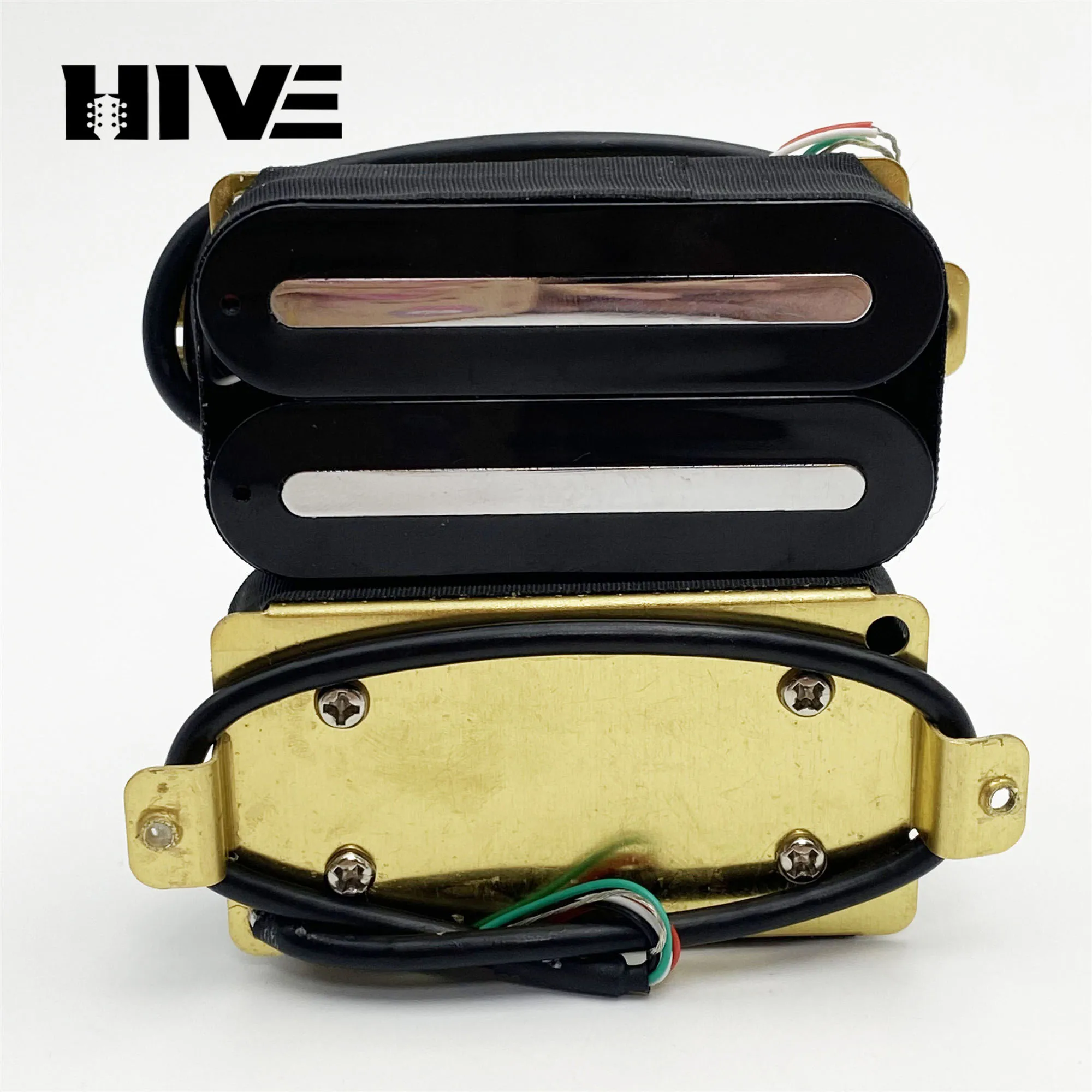 Electric Guitar Pickup Double-Track Double-Coil Arc-Shaped Ultra-High Power 4-Core Wire Magnetic Pole N-10K/B16K Guitar Pickup