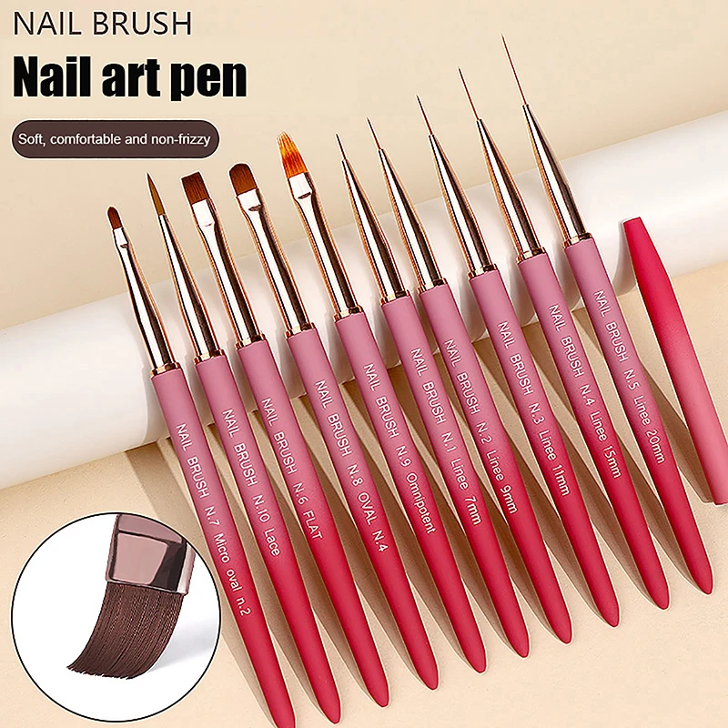 New Gradient Nail Art Uv Gel Pen High Quality Nail Construction Painting Brush Manicure Tool Nail Salon Exclusive Tool