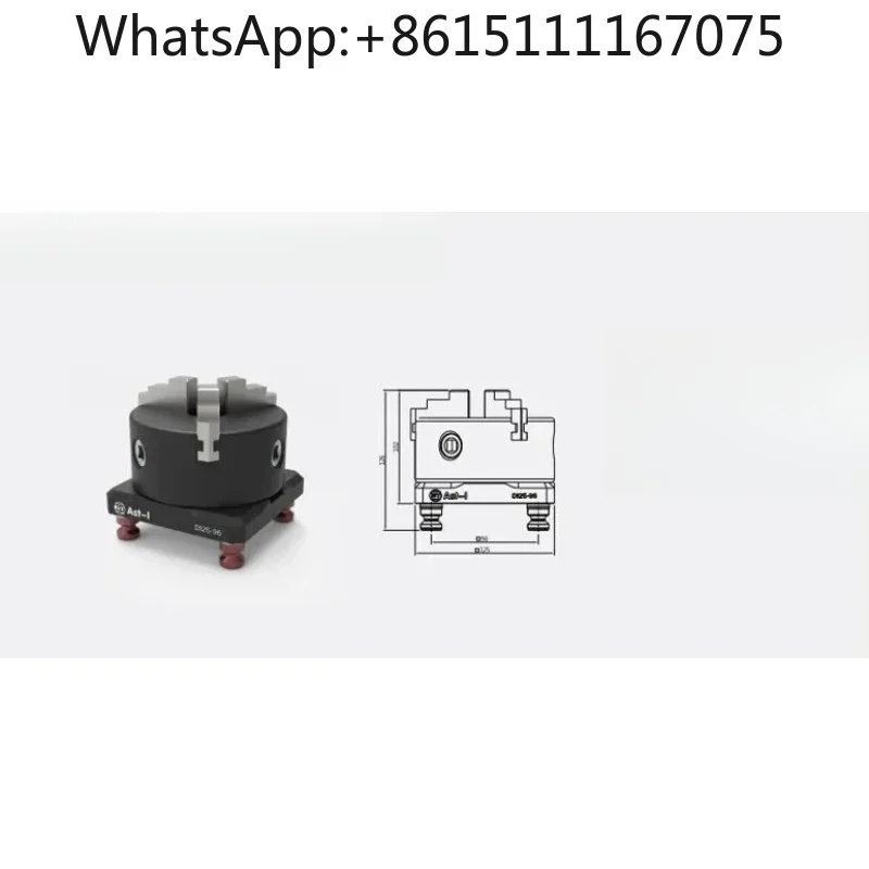 Flat Jaw Self‑Centering Vise Zero Point Quick‑Change Workholding Fixture For CNC 4‑Axis 5‑Axis Machining Center