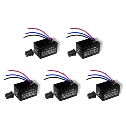 5pc regulador de velocidade do motor dc 12v/24v 10 um interruptor controlador de velocidade do motor para carro caminhão ventilador aquecedor controle