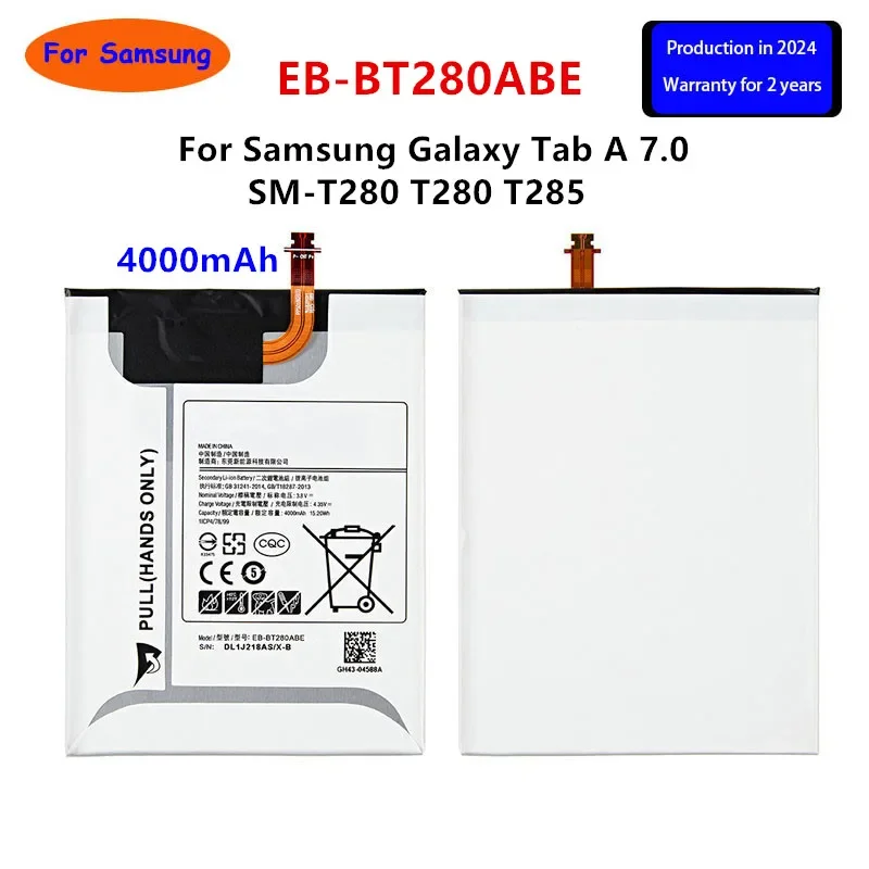 

Brand New Tablet EB-BT280ABE 4000mAh Battery For Samsung Galaxy Tab A 7.0 SM-T280 T280 T285 Tablet Battery