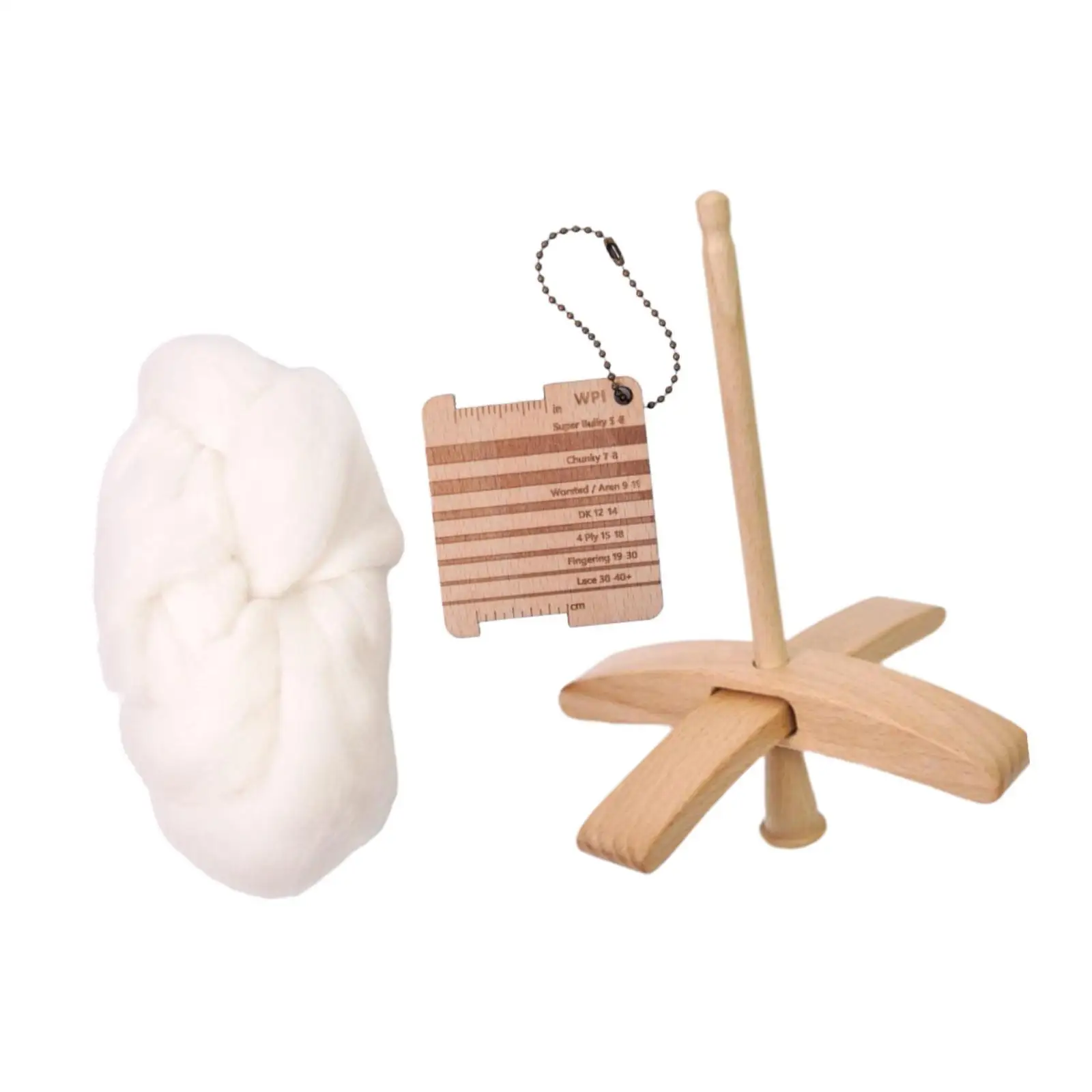 Turkish Drop Spindle Yarn Making Wooden Stable Multipurpose Beginners Removable for DIY Projects Weaving Felting Crochet