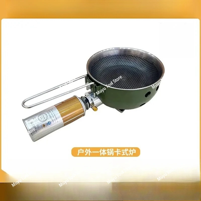 

Camping Integrated Pot New Cassette Stove Portable Stove Camping Cookware