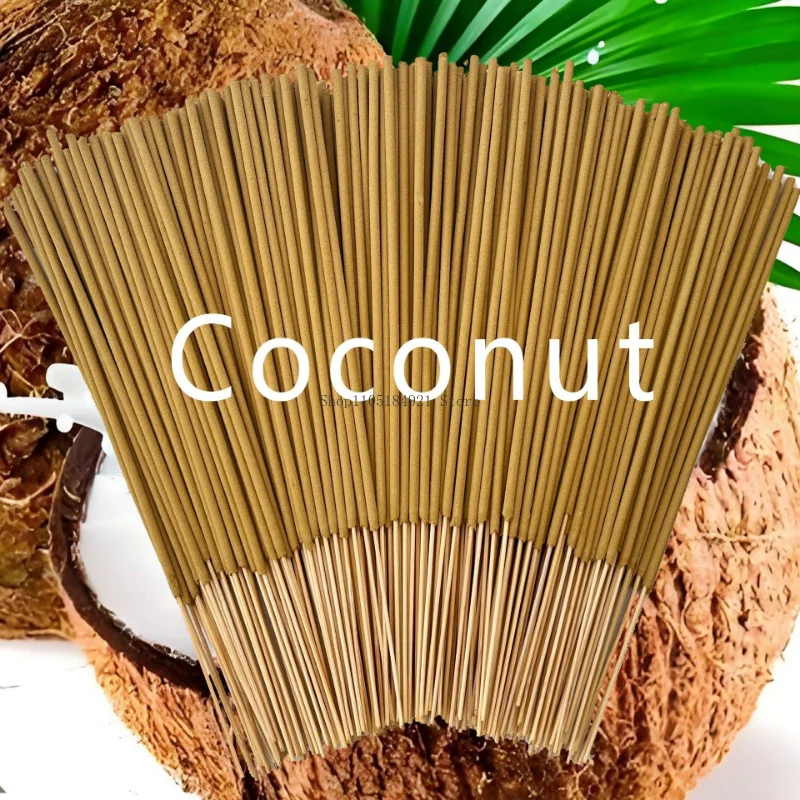 22cm Coconut Fruits Incense Stick Household Temple Worship Study Meditation Promote Sleep Eliminate Odors Purify Air Joss Stick