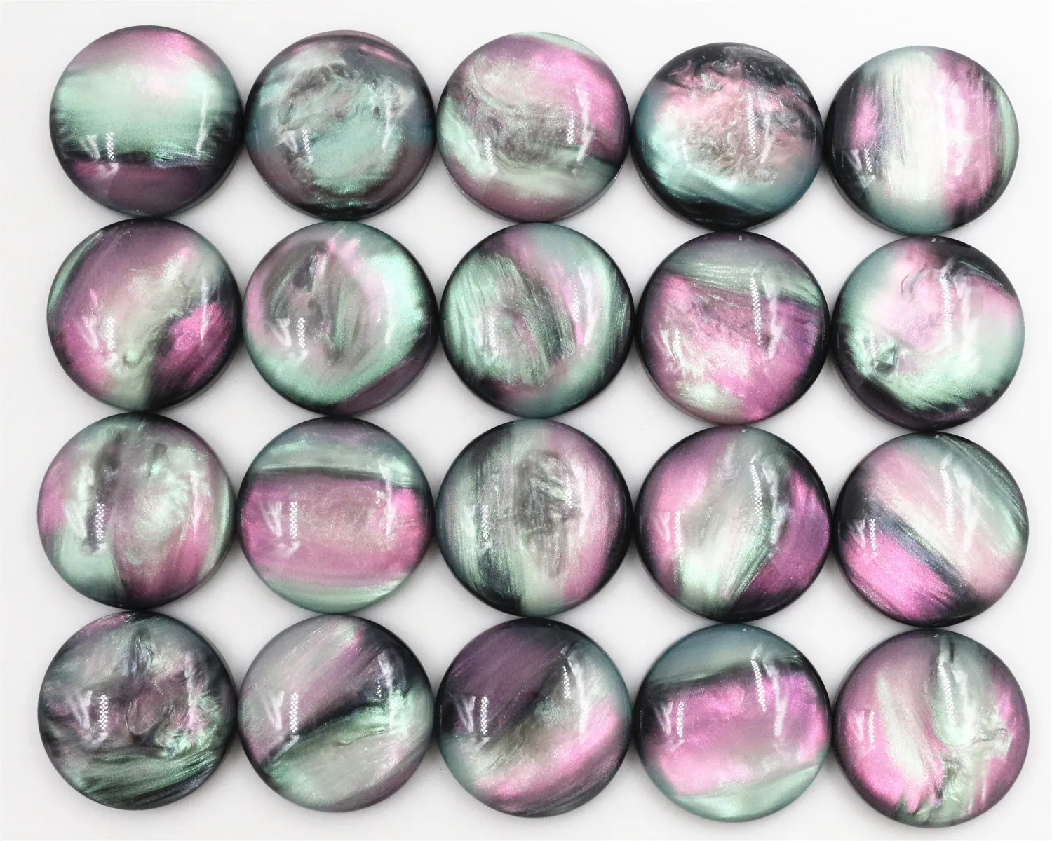 8mm 10mm 12mm 14mm 16mm 18mm 20mm 25mm 7 Size Style Black Shell Color Flat Back Resin Cabochons Cameo