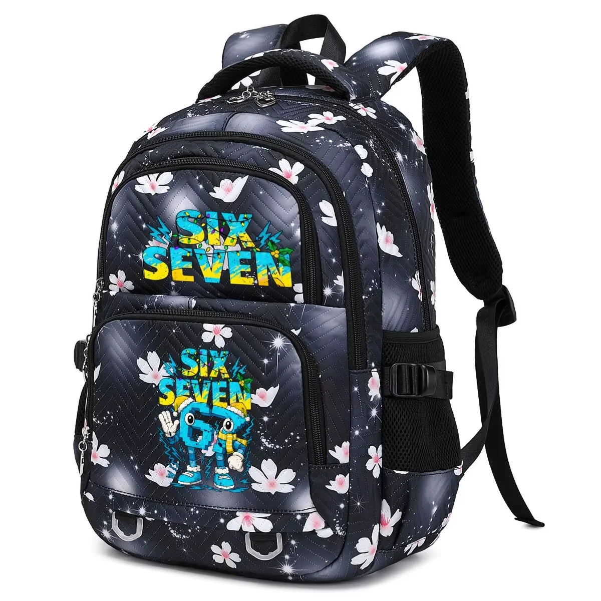Italian Brainrot Six Seven Backpack Primary Boys Girls Fun Back To School Gift Cartoon 67 Number Design Pattern Men Women Bag