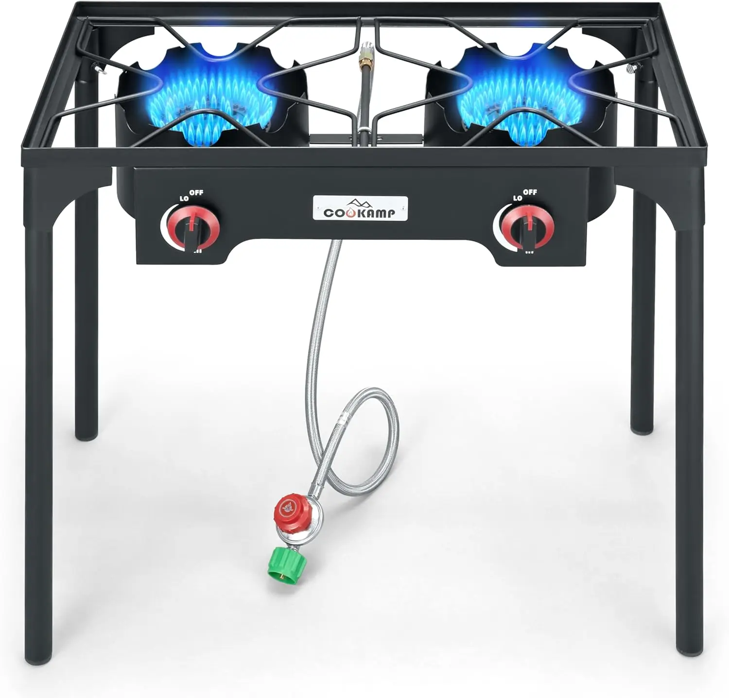 

Регулируемая печь высокого давления с двойной пропановой горелкой для кемпинга на открытом воздухе, 110 000 БТЕ