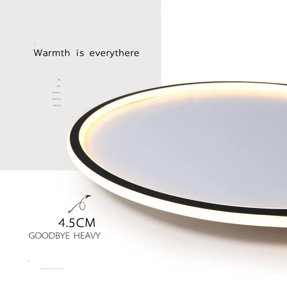 Modern LED Ceiling Light 20/30/40CM Dimmable Remote Control for Nordic Home Living Room Bedroom Aisle Balcony Lamp Decor Lights