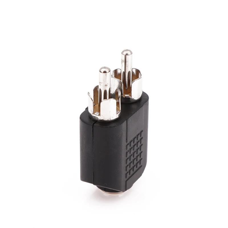 1Pc 3.5mm Audio Stereo Jack Female To 2 RCA Male 3.5mm Male To 2RCA Female 3.5mm Female To 2RCA Female Connector Adapter Plug