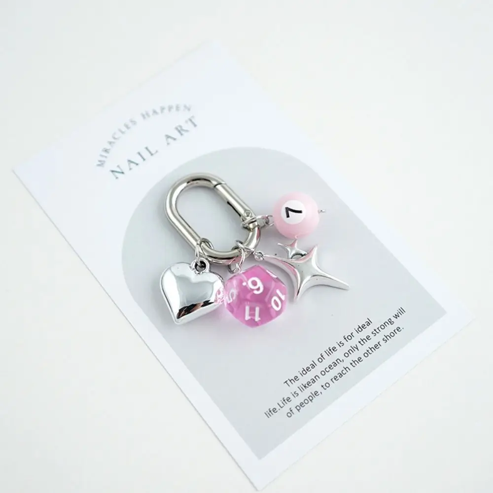 Fashion Billiard Pool Keychain Creative Colorful Mini Billiards Keychains Ins Irregular Table Ball Key Ring Handbag Decoration - Image 4