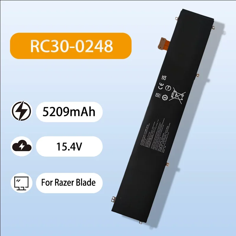 RC30-0248 15.4V 5209mAh Battery For Razer Blade 15 Elite Mercury Edition RZ09-0238 Safe Stable Replacement Battery