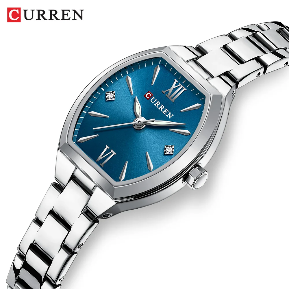 CURREN 9112 New Fashion Women's Quartz Watch Simple Luminous Waterproof Steel Strap Elegant Business Ladies Watches reloj mujer