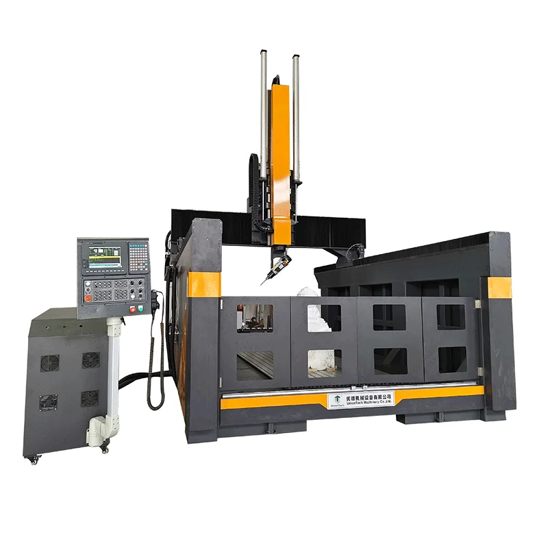 China Mini 5 Axis CNC Milling Machine Single Spindle CNC Router with Syntec Control System Gear Bearing Motor Core Components