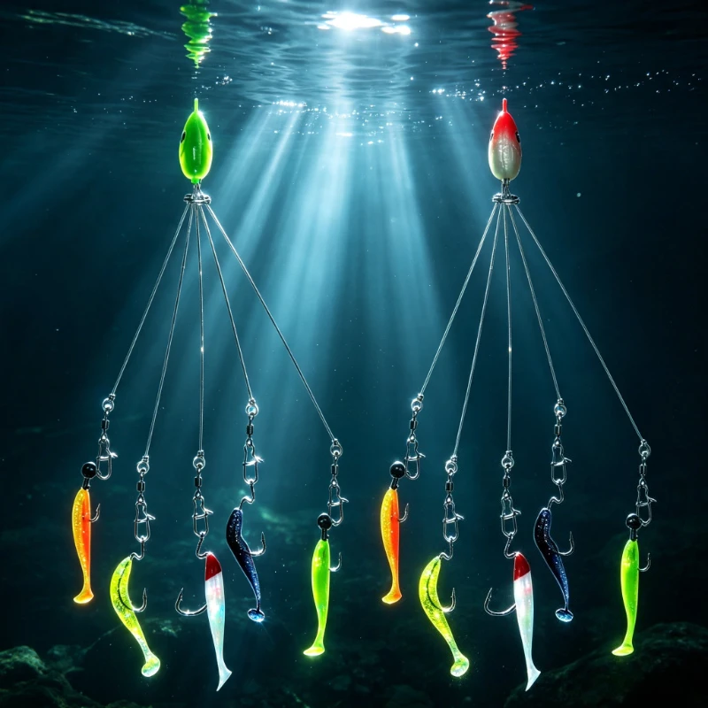 Alabama Jigs Fake Baits Road Runner Baits Steel Wire Fishing Lures Fishing Soft Bait Tackle Swarm Attack Road Runner Baits