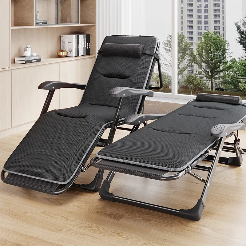 

Hot Sale Adjustable Beach Chair Multifunction Metal Folding Chair Bed Garden Sun Lounge Chairspromote sales