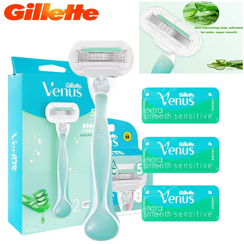 

Gillette Venus Razor Deluxe Smooth 5 Layers Shaving Blades Women's razor Lady Hair Removal Replacement Blade For Women