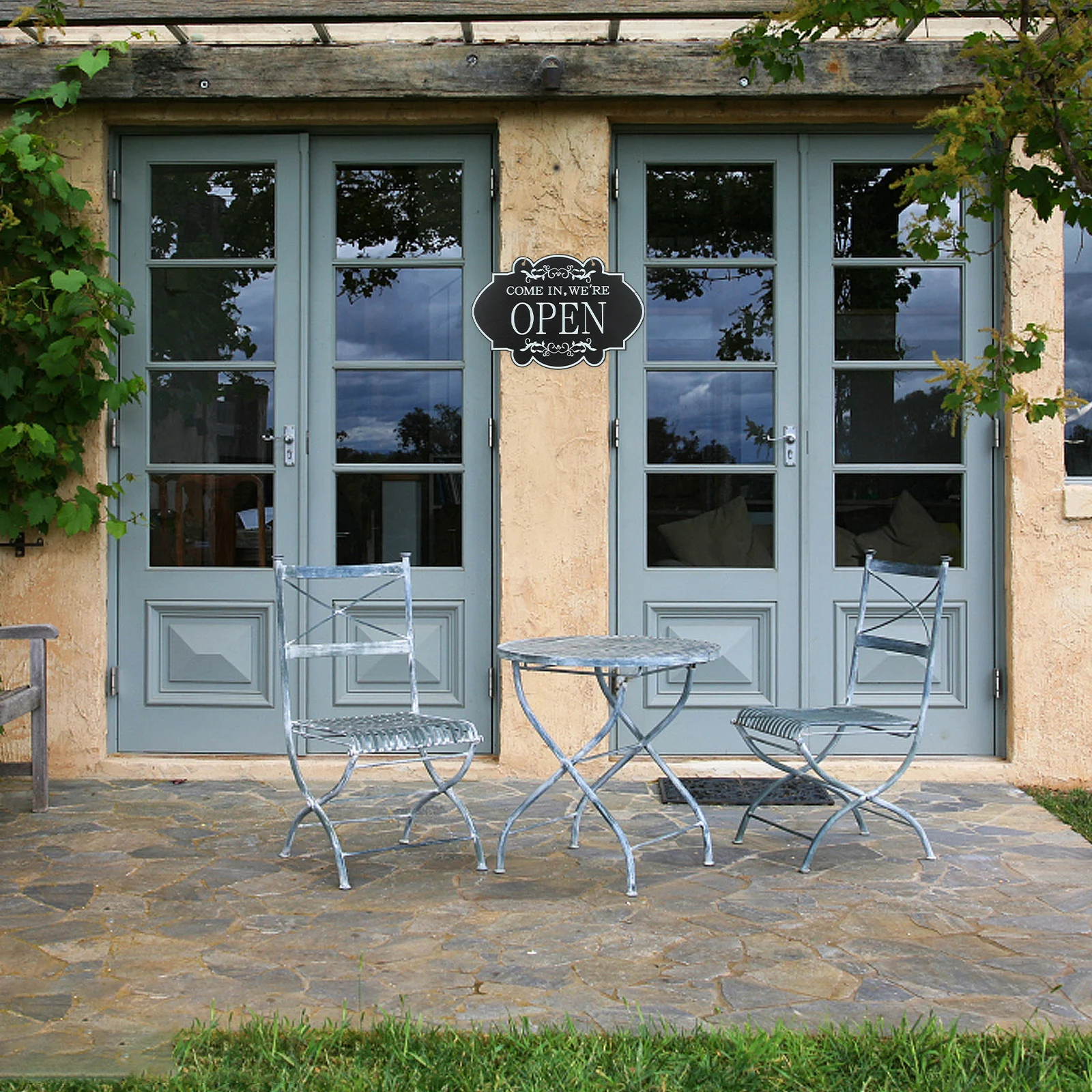 

Cabilock Double Sided Door Sign Hanging Hanger for Bathroom Decorative Vacant Occupied Display Stand