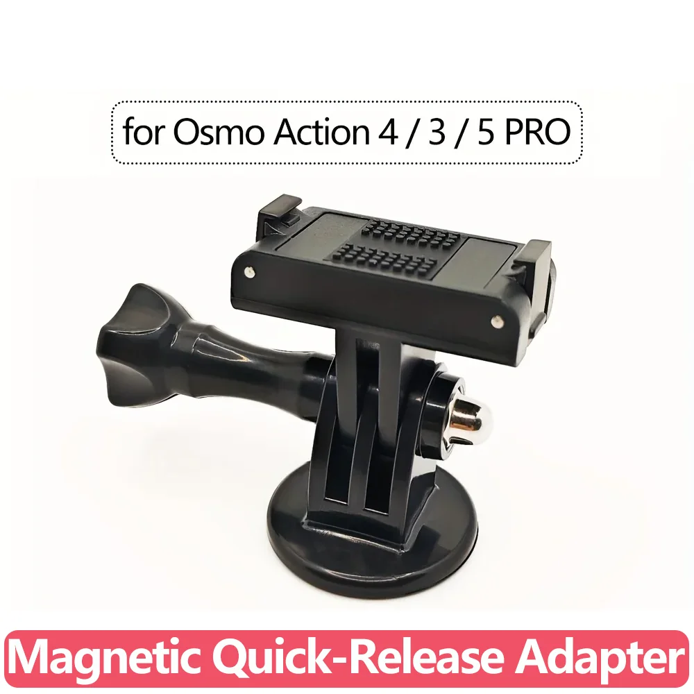 Action 5/4/3 Magnetic Quick Release Adapter Base with Tripod Adapter & Screw for DJI Osmo Action 5 PRO 4 3 Camera Accessories