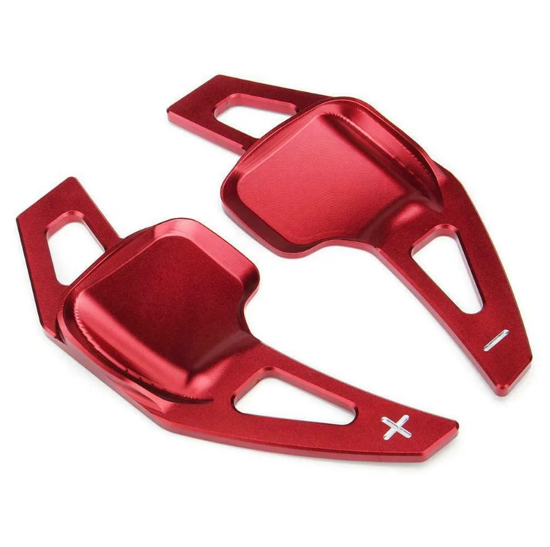 Red Steering Wheel Shift Paddle Shifter Extension For BMW 3 5 series X1 X2 X4 X5 F30 F10 F48 F25 F15