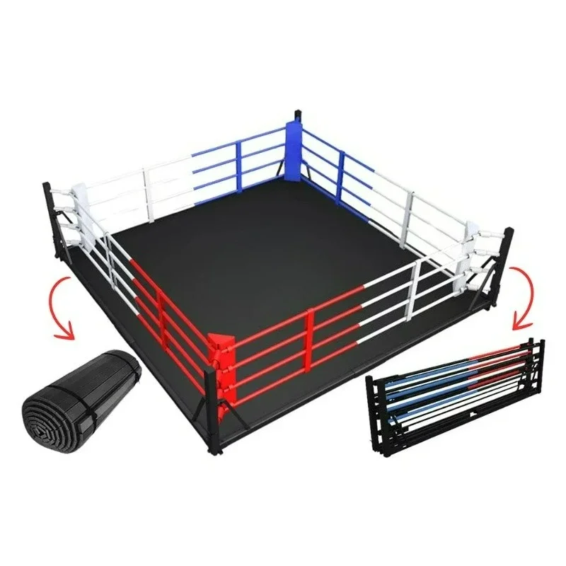 Portable Foldable Boxing Ring Professional Reinforced Steel Frame Stable for All Kinds of Combat Training