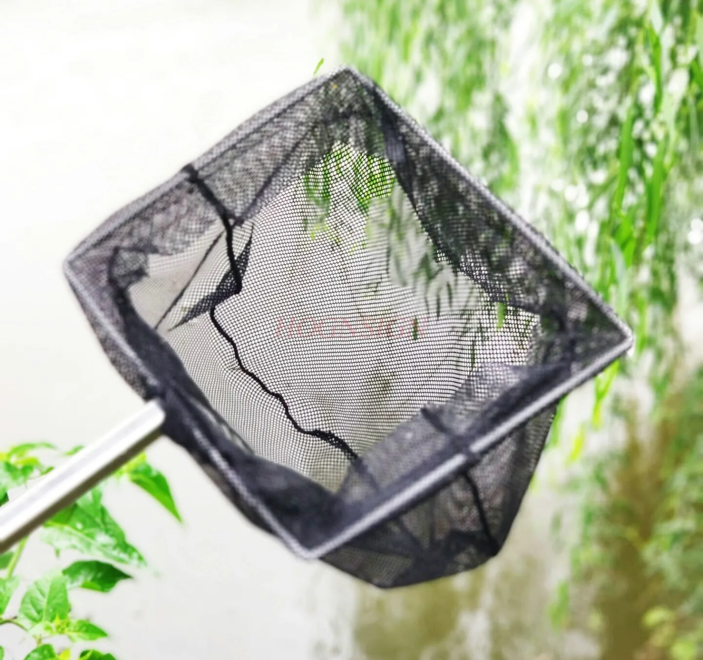 Children's retractable small fish fishing net stainless steel fishing net pocket square insect catching net