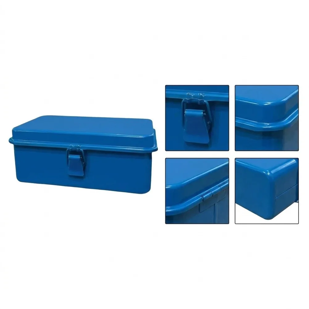 For Home Workshop Secure Toolbox Metal Storage Box For DIY Projects 20*13*8cm Tool Case Sturdy Iron Construction