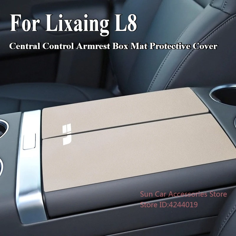

For Ideal Lixaing L8 Suede Central Control Armrest Box Mat Protective Cover Car Interior Decoration Modification Accessories