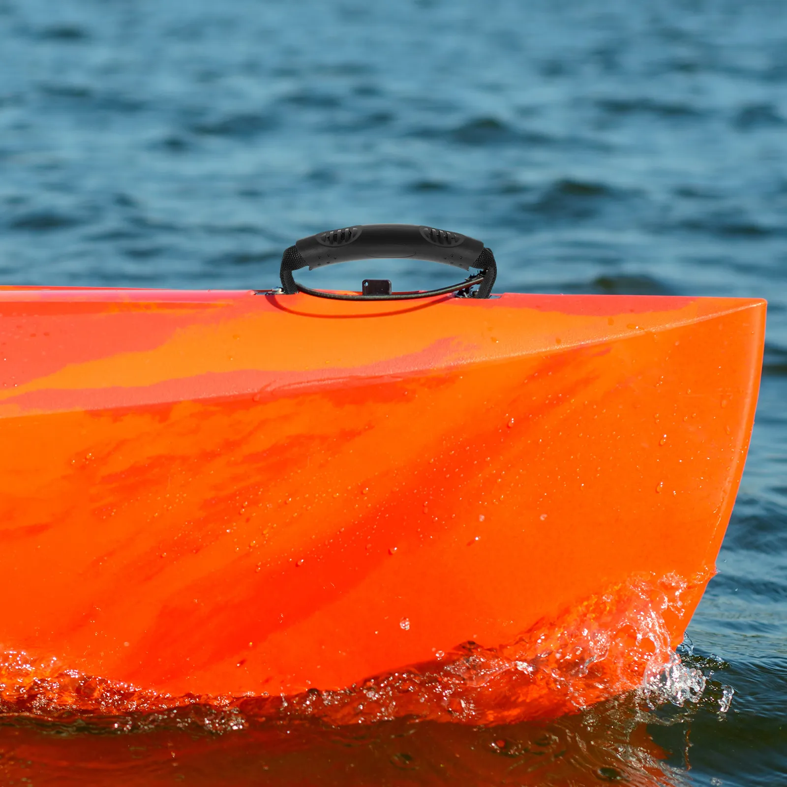 

4 шт. эргономичных боковых ручек для каяка, высокопрочные пластиковые универсальные крепления, черные ручки для переноски каяка, замена ручек для каяка