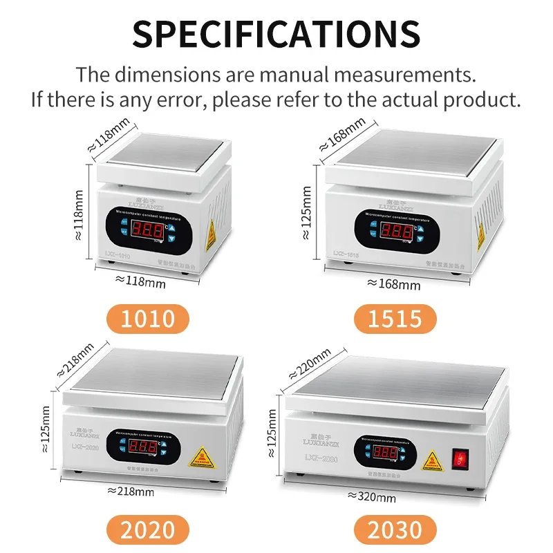 LUXIANZI Digital Soldering Hot Plate PCB SMD Phone LCD Touch Screen Repair Tools LED Remover Heating Table Weld Rework Station