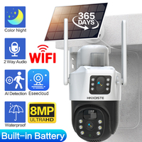 4G Sim Card Solar Wireless PTZ IP Security Camera Dual Lens Outdoor 4K Color Night Vision Wifi CCTV Video Surveillance Camera