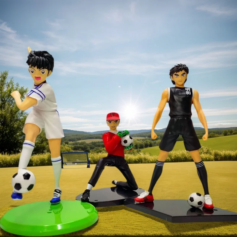 

18cm Anime Captain Tsubasa Figurine Wakabayashi Genzo Ozora Tsubasa Action Figures Decor Toys PVC Collection Kids Birthday Gift