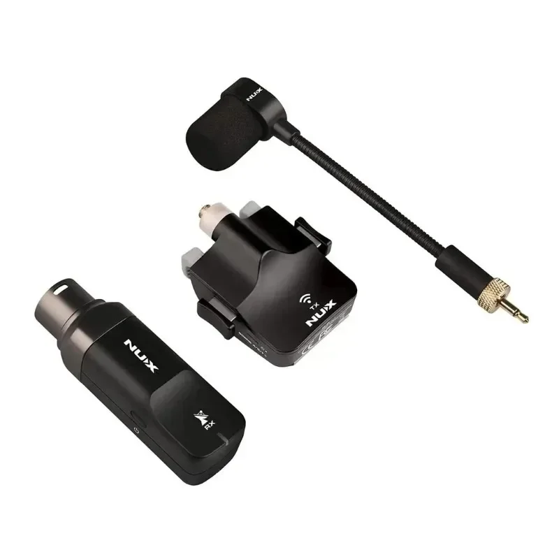 NUX B-6 Wireless Microphone Transmitter, High Resolution, 24-bit, 44.1kHz Audio, 2.4GHz, Wireless Saxophone Microphone