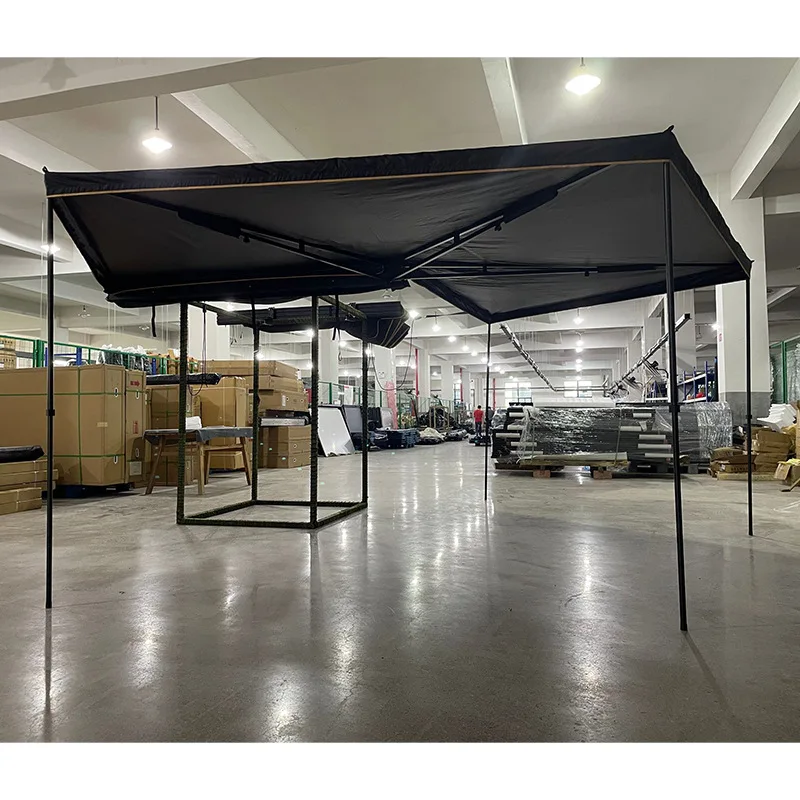 

The source manufacturer's 270-degree boneless fan tent, car shading, rain shelter, self-driving tour, folding tent, black.
