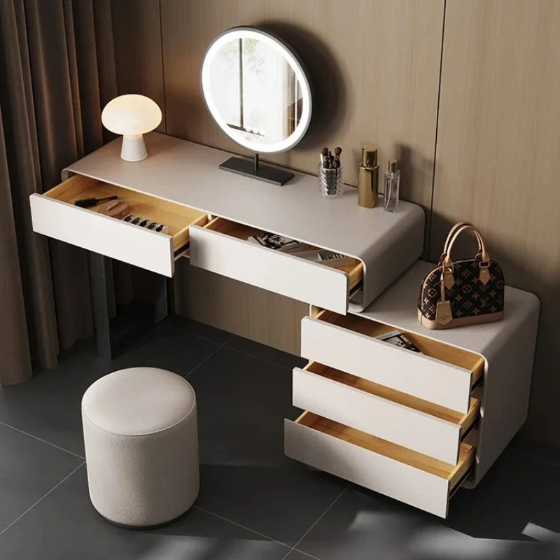 الحديثة ماكياج الداخلي بالباطل خلع الملابس درج النساء مؤتمر الزاوية الشمال الخشب Penteadeiras دي Maquiagem أثاث غرفة نوم #3