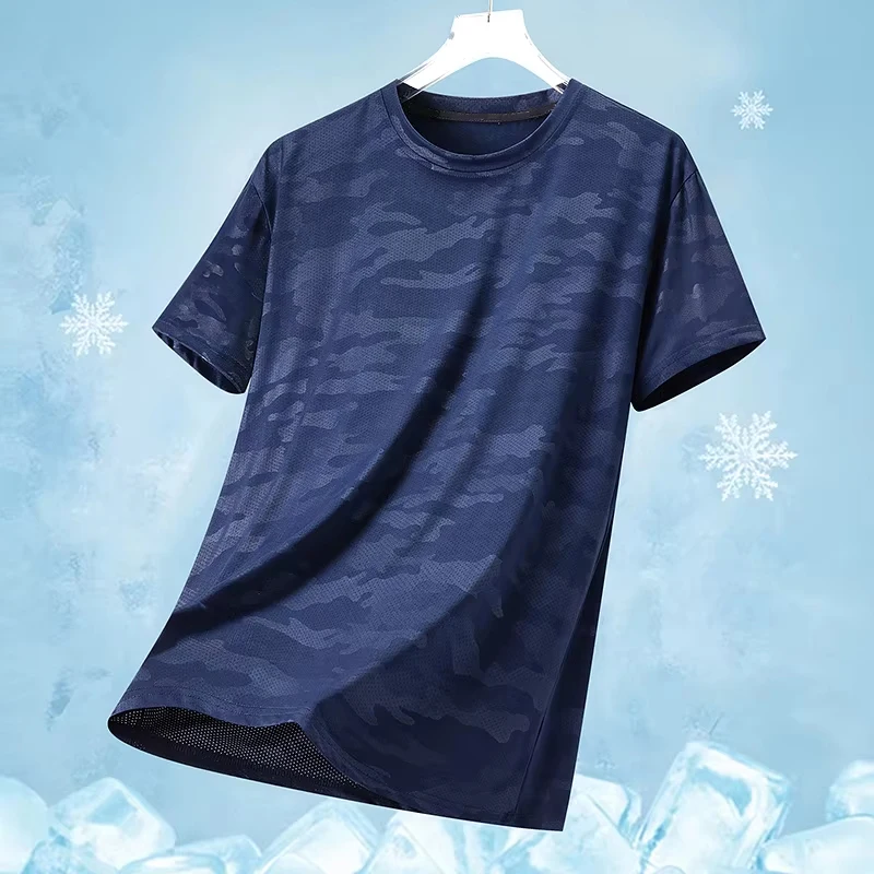 Functional Fabric Mosquito-Repellent Moisture-Wicking Cooling 2026 Summer New Arrival Mesh T-Shirt Mens Short-Sleeve Lightweight