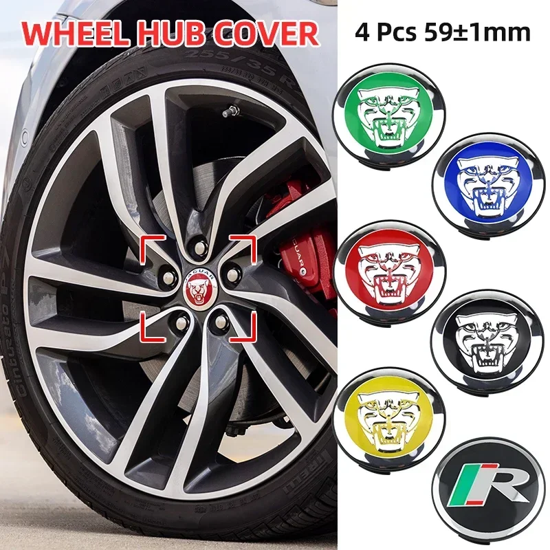 4PCS 58Mm R Logo Ba…