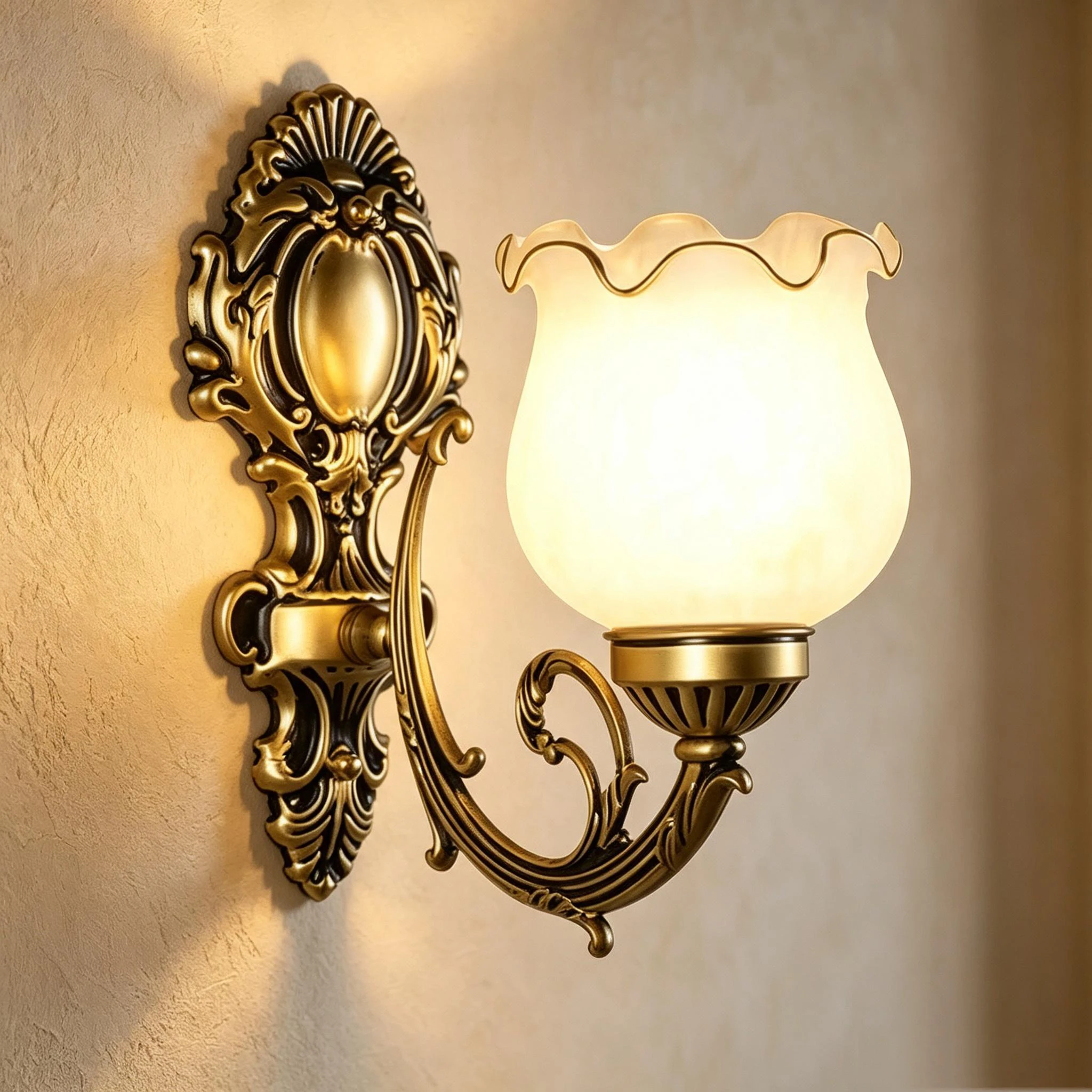 American Retro Single Head Wall Lamp Living  Background Wall Sconce Light  Wall Lamp Corridor Balcony Decorative Lamp