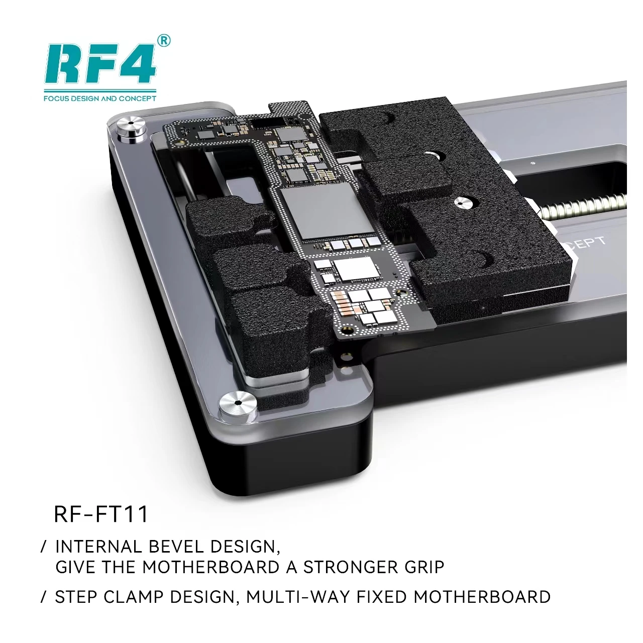 RF4 RF-FT11 FT03 FT02 Universal PCB Holder Fixture for IPhone Samsung Mobile Phone Motherboard IC Chip Soldering Repair Tools