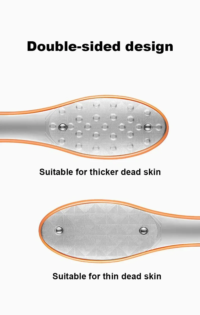 Double Sided Foot File Pedicure Foot Care Tools Dead Skin Callus Remover Stainless Steel Professional