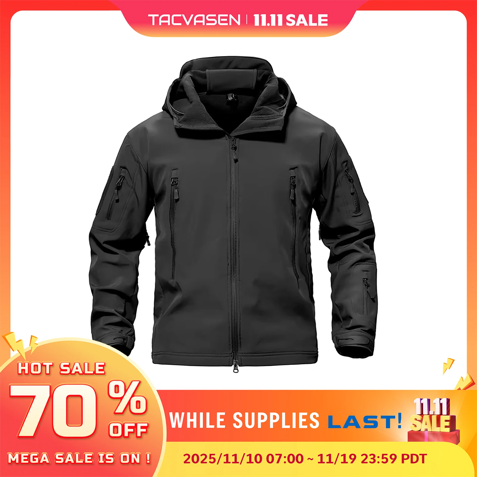 Waterproof Fleece Jacket Men
