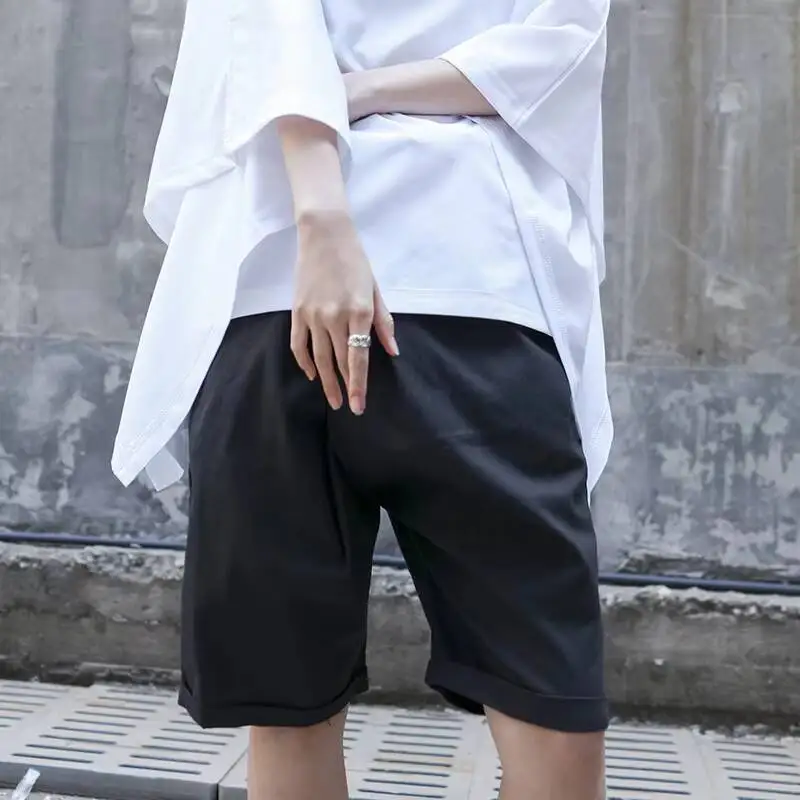 

Ladies' Shorts Summer New Classic Simple European Linen Black Khaki Japanese Large Size Five Cent Shorts