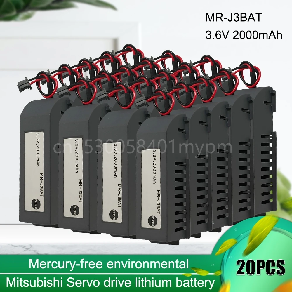 

20PCS 100% Orginal MR-J3BAT C119A 3.6V 2000mAh Li-on PLC Battery Pack MR-J3BAT CNC System M70 Servo