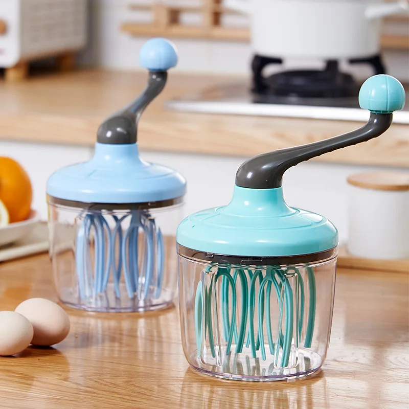 

Manual Eggs Beater Practical Kitchen Tool Whisk Milk Frother Handheld Egg Mixer Hand Cranked To Beat Egg Whites Baking Tool