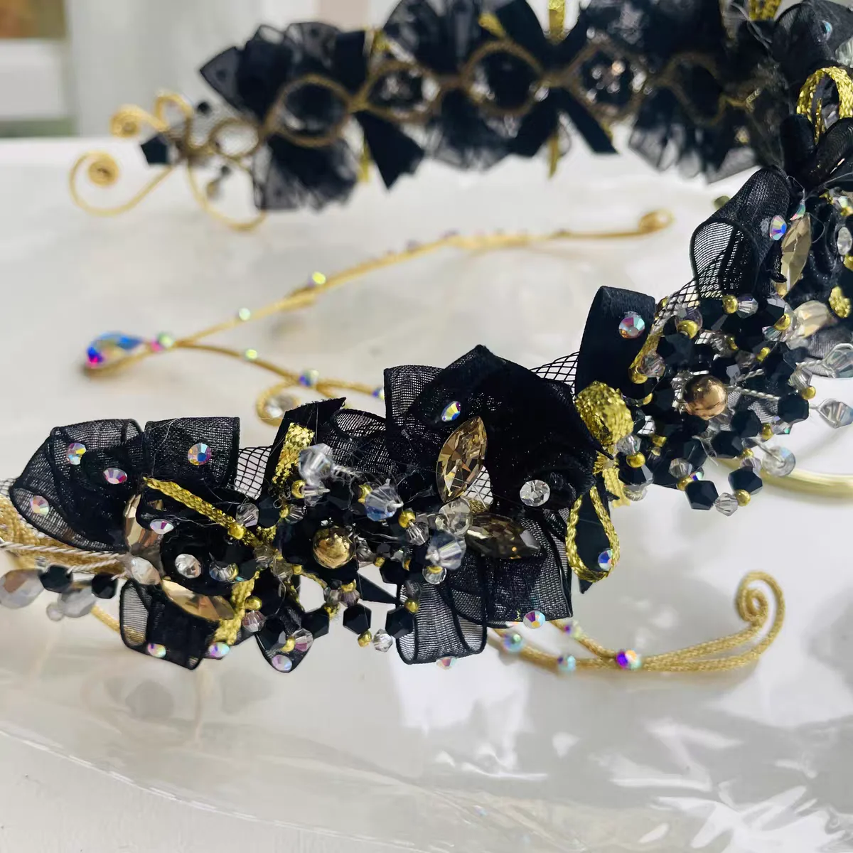 

Cupid Headpiece Black Gold Cupid Ballet Variations Headpiece