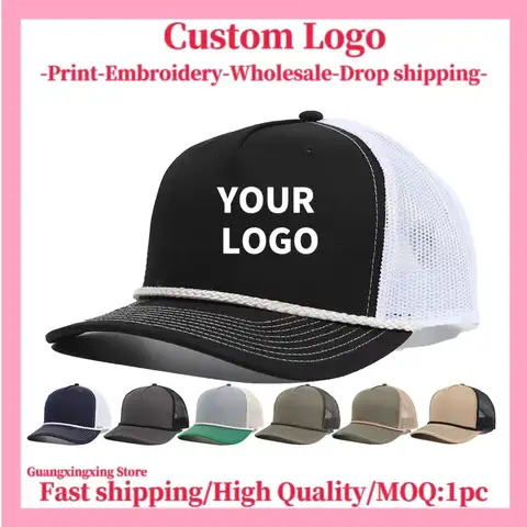 Custom embroidered hat for men and women net cap  baseball hat design DIY picture printing Custom logo hat wholesale