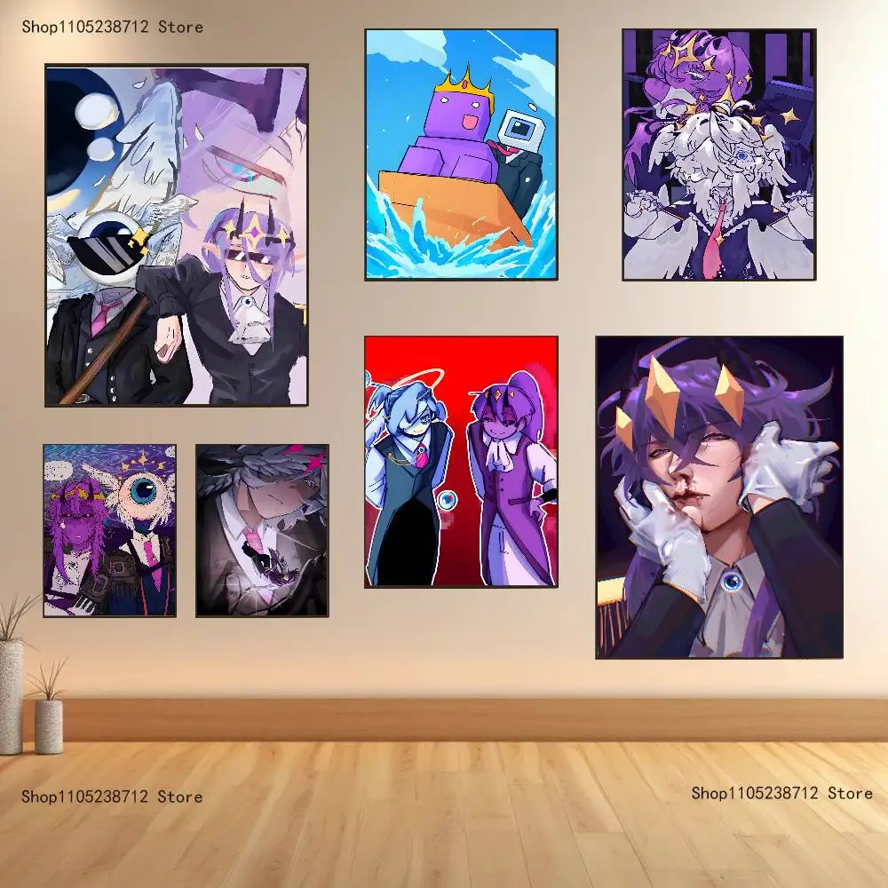 

Wemmbu Eggchan Tax Duo Poster Prints Wall Art Picture Painting Gift Living Room Restaurant Bar Large Dec Sticker